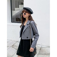 夏季薄款西裝外套男韓版修身霧藍色感雙開叉休閒西服套裝潮流 歷史價格詳細信息