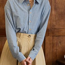 【LICKYSENIOR】條紋v領抽繩冰絲針織衫T恤女夏季2024新款設計感正肩修身短袖上衣 歷史價格詳細信息