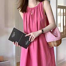 茶歇法式名媛風純色交叉抽褶氣質顯瘦設計感開叉吊帶連衣裙夏 歷史價格詳細信息