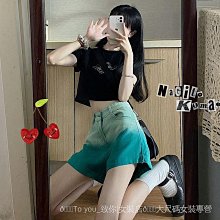 a字高腰寬鬆休閒短褲女夏闊腿褲顯瘦卡其色大碼梨形身材胖mm新款 歷史價格詳細信息