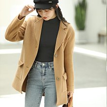 雙面羊絨大衣女秋冬新款小個子修身顯瘦西裝風短款黑色毛呢外套 價格比較,價格查詢,歷史價格詳細信息