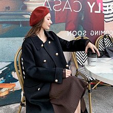 雙面羊毛大衣女長款經典黑色羊絨大衣慵懶風百搭休閑毛呢外套 歷史價格詳細信息
