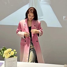 韓版中長款寬松毛呢外套女秋冬2023新款高級感赫本風雙面羊絨大衣_佳美優品 歷史價格詳細信息