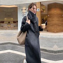 高級感雙面羊毛大衣女長款韓版寬松西裝百搭呢子外套秋冬新款加厚 歷史價格詳細信息