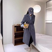 雙面羊毛大衣女新款秋冬季高級感中長款小個子灰色毛呢外套 歷史價格詳細信息