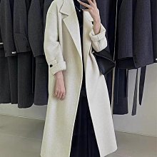 高級感雙面羊毛大衣女長款韓版寬松西裝百搭呢子外套秋冬新款加厚 歷史價格詳細信息