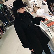 雙面黑色羊毛呢外套女中長版秋冬季2023年新款小個子鬥篷羊絨衣 歷史價格詳細信息