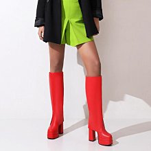大碼女靴 秋冬女士大碼鞋 秋冬新款女士過膝長筒美腿靴歐美性感尖頭高細跟側拉鏈時裝靴 歷史價格詳細信息