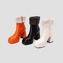 大碼女靴 秋冬女士大碼鞋 秋冬新款女士過膝長筒美腿靴歐美性感尖頭高細跟側拉鏈時裝靴 歷史價格詳細信息