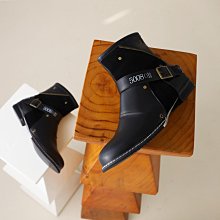 秋冬大碼男士皮靴新款紋短靴個性潮流搭扣高幫皮鞋男 歷史價格詳細信息