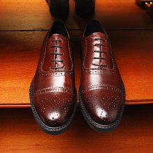 男鞋英倫三接頭男士布洛克雕花手工牛津鞋牛皮商務正裝皮鞋 歷史價格詳細信息