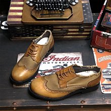 布洛克雕花皮鞋男英倫風百搭休閒2024春季新款男士商務正裝德比鞋 歷史價格詳細信息