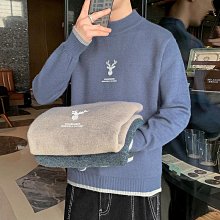 高領毛衣 男士打底針織衫 秋冬季潮流刷毛加厚保暖男裝上衣服 素色高領毛衣男 歷史價格詳細信息