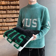 新品 冬季高領毛衣男 2023年新款潮流大尺碼寬鬆休閒潮流針織衫上衣男 高領撞色毛衣男-可開發票 歷史價格詳細信息