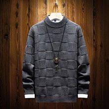 冬季加厚圓領毛衣男 M3XL 潮流時尚小眾套頭針織衫 寬鬆帥氣慵懶上衣 歷史價格詳細信息