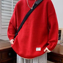 新品 冬季高領毛衣男 2023年新款潮流大尺碼寬鬆休閒潮流針織衫上衣男 高領撞色毛衣男-可開發票 歷史價格詳細信息