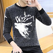 男士毛衣韓版修身潮流假兩件條紋秋冬季加厚襯衫領個性打底針織衫【zero潮流屋】 歷史價格詳細信息