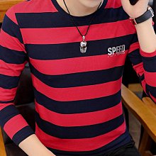 男士長袖上衣 男士打底衫2023春秋新款氣質男士長袖圓領衛衣修身打底衫時尚百搭上衣體恤衫-潮流好物 歷史價格詳細信息