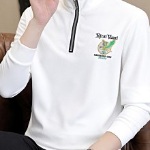 男士長袖上衣 男士打底上衣 男士長袖T恤2023春秋季貼身舒適翻領polo衫新款百搭潮流印花上衣 歷史價格詳細信息