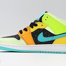 Air Jordan 1 Mid GS 糖果 彩虹 鴛鴦 運動籃球鞋 男女鞋 554725-083 歷史價格詳細信息