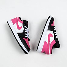 Nike Air Jordan 1 Low 黑 粉紅 男鞋 皮革 喬丹1代 低筒 經典款【ACS】 553558-034 歷史價格詳細信息