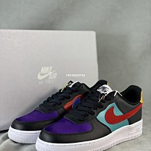 Nike Air Force 1 Lv8 EMB GS [DN4178-001] 大童 休閒鞋 NBA 75週年 黑紅紫 歷史價格詳細信息
