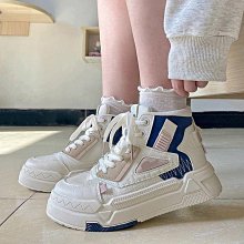 厚底小白鞋女春季ins潮2024年新款百搭增高跑步休閒運動板鞋 歷史價格詳細信息