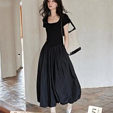 Coppii 服飾运动法式條紋收腰連衣裙女2024夏季寬松顯瘦A字中長款裙 歷史價格詳細信息