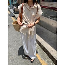 Coppii 服飾运动法式條紋收腰連衣裙女2024夏季寬松顯瘦A字中長款裙 歷史價格詳細信息