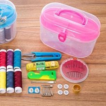 現貨熱銷-針線盒 縫衣線家用便攜式小針線盒縫補女學生針線包縫紉整理箱收納盒套裝 歷史價格詳細信息