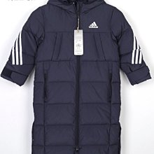 Adidas 愛迪達中長款羽絨服 三葉草 男女同款 連帽防風防寒外套 長版過膝外套 三條槓 加厚棉襖冬季雪地棉服 歷史價格詳細信息