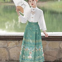 原創正品馬面裙女童漢服秋款中國風兒童唐裝古風古裝春秋季2023新款小女孩 歷史價格詳細信息