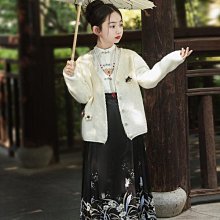 原創正品馬面裙女童漢服秋款中國風兒童唐裝古風古裝春秋季2023新款小女孩 歷史價格詳細信息