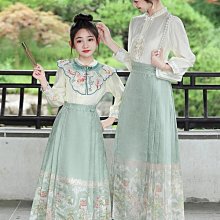 原創正品馬面裙女童漢服秋款中國風兒童唐裝古風古裝春秋季2023新款小女孩 歷史價格詳細信息