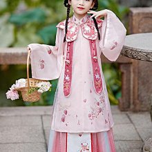 唐制漢服女童改良馬面裙中國風唐裝古風 女孩套裝兒童古著夏季短版 歷史價格詳細信息