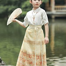 唐制漢服女童改良馬面裙中國風唐裝古風 女孩套裝兒童古著夏季短版 歷史價格詳細信息