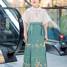唐制漢服女童改良馬面裙中國風唐裝古風 女孩套裝兒童古著夏季短版 歷史價格詳細信息