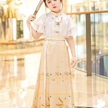 唐制漢服女童改良馬面裙中國風唐裝古風 女孩套裝兒童古著夏季短版 歷史價格詳細信息