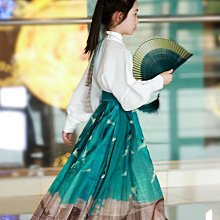 原創正品馬面裙女童漢服秋款中國風兒童唐裝古風古裝春秋季2023新款小女孩 歷史價格詳細信息