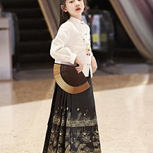 原創正品兒童馬面裙春秋2024新款古風套裝龍年唐裝拜年服春季女童國風漢服 歷史價格詳細信息
