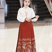原創正品兒童漢服女童春秋款2024新款中國風古裝超仙秋裝明制襖裙古風秋季 歷史價格詳細信息