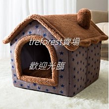 GICQM 棕色L號星星樹屋可拆設計四季通用狗屋貓屋耐用耐磨防滑底部貓狗創意毛小孩居家寵物用品 價格比較,價格查詢,歷史價格詳細信息