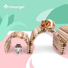 倉鼠隔斷豚鼠熊多功能爬梯拱橋實木圍欄寵物玩具 歷史價格詳細信息