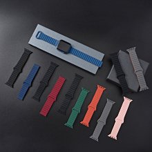磁吸矽膠錶帶適用iwatch8 7錶帶蘋果手錶8代apple watch5/se/4/3矽膠摺疊扣創意運動錶帶44/40 歷史價格詳細信息
