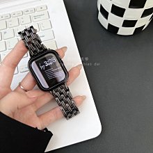 適用蘋果手錶iwatch 7代小蠻腰不銹鋼七珠錶帶 Apple watch 3456代SE不銹鋼細款小蠻腰七珠金屬錶帶 歷史價格詳細信息