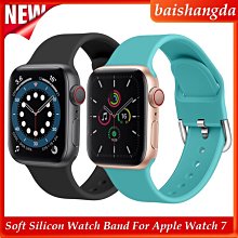 Apple Watch 7/6/5/4/3/2/1/SE 矽膠防摔保護殼運動型替換手錶帶-黑色1入/盒 歷史價格詳細信息