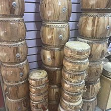 7寸8寸牛皮鼓鈴鼓套裝帝鐘鼓架法器寺院佛堂臺灣工藝鐘鼓全套 歷史價格詳細信息