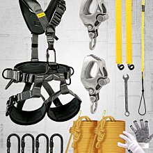 高空作業 登山扣 可調節連接繩工地施工保護繩電工高空作業保險繩安全繩套裝GM8060 歷史價格詳細信息