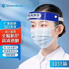 高清透光隔離防飛沫飛濺防霧面罩(2入) 歷史價格詳細信息