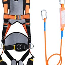 登山安全 高空作業安全帶全身式五點式戶外防墜落電工安全繩套裝保險帶國標 歷史價格詳細信息